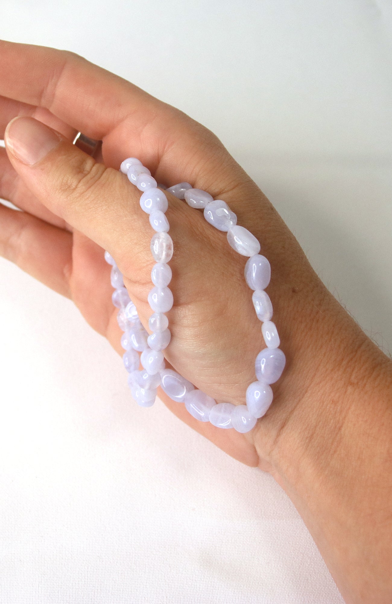 Blue Lace Agate5-8mm Nugget Bead Bracelet 306